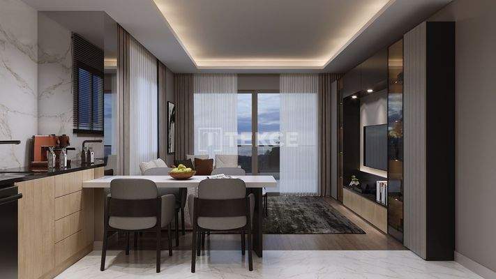 New Apartments in a Complex with Pool and Gym in Mersin Ayaş