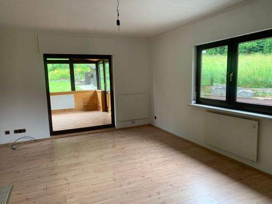 Wohnzimmer Ausblick Wintergarten