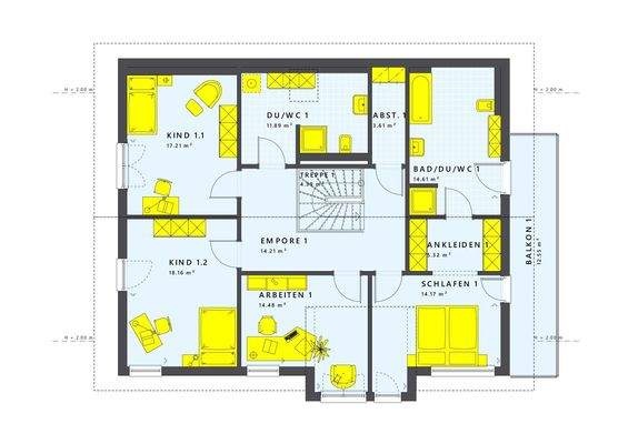 Cleveres Familienhaus-Design