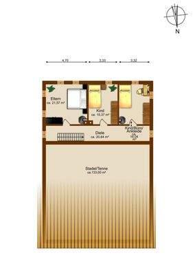 Grundriss Obergeschoss
