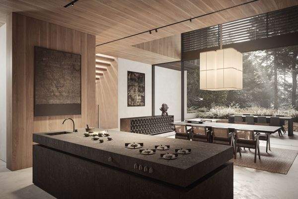 Designküche im Grünen