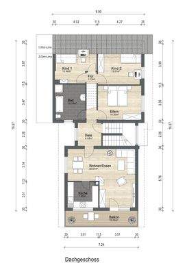 Grundrissplan DG