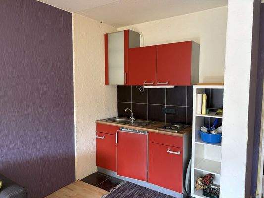 integrierte Küchenzeile im Obergeschoss