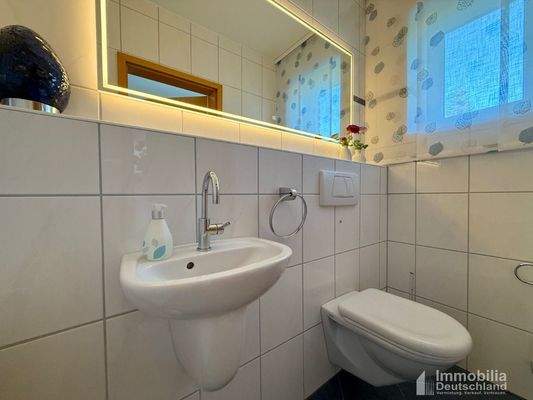 Gäste-WC direkt am Hauseingang