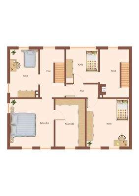 Wohnhaus Grundriss Obergeschoss