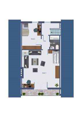 Skizze Grundriss Obergeschoss