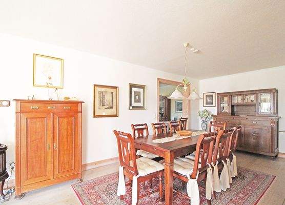 Essbereich im Erdgeschoss