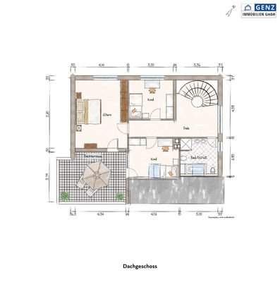 Grundriss Dachgeschoss