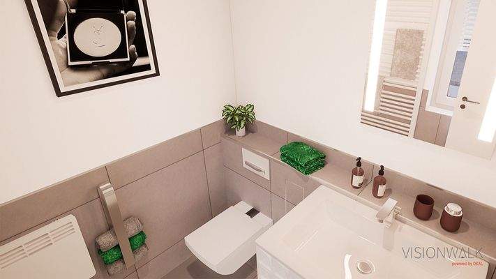 Visualisierung Gäste-WC