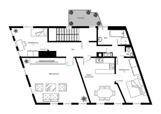 Grundriss 1. Obergeschoss