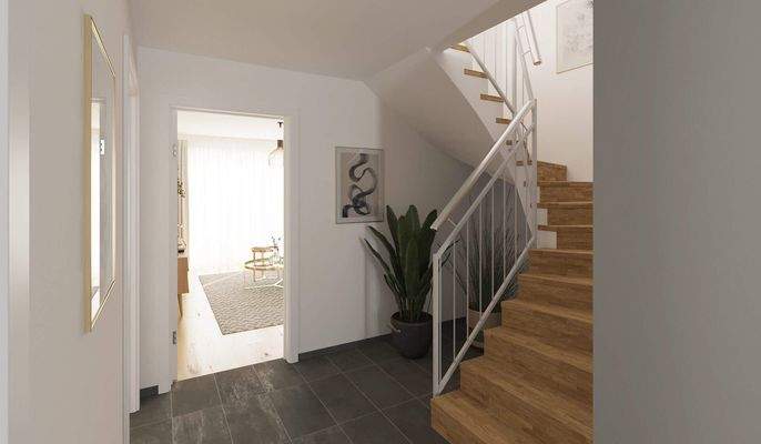 Heller und freundlicher Eingangsbereich