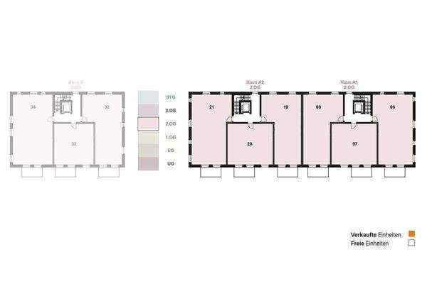 Geschossübersicht 2. OG