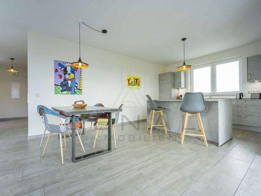 Penthouse: Küche & Essbereich