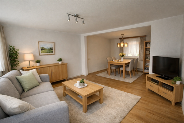 Wohnzimmer - virtually staged