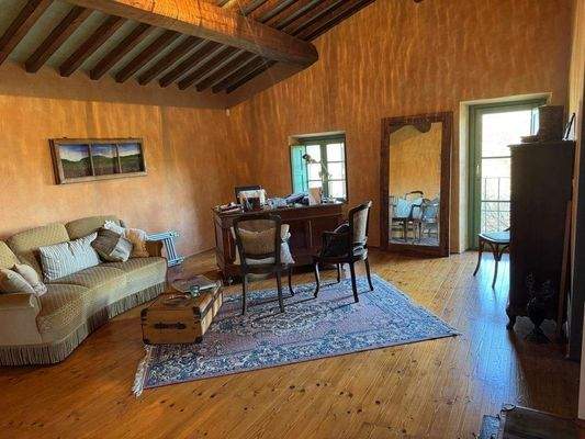 Obergeschoss: Offenes Zimmer/Büro