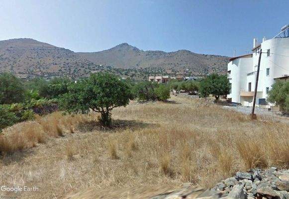 Kreta, Schisma Eloundas: Baugrundstück mit Meerblick in Strandnähe zu verkaufen