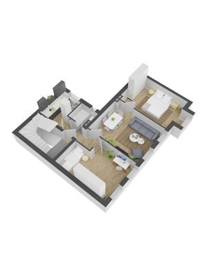 Grundrisse Geschoße 1 und 2