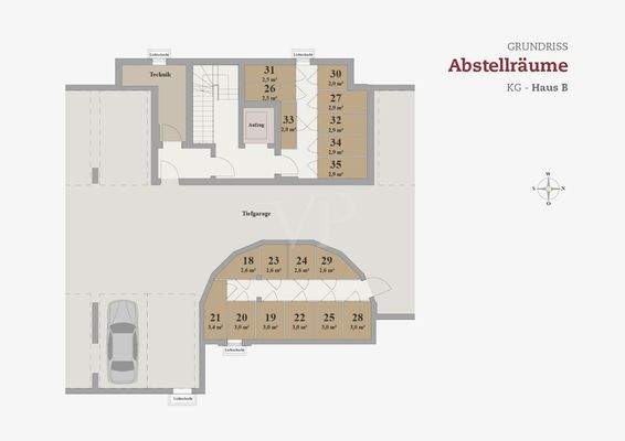 Abstellräume Haus B