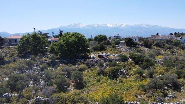 Kreta, Kefalas Chania: Großes Grundstück mit unverbautem Meer- und Bergblick zu verkaufen