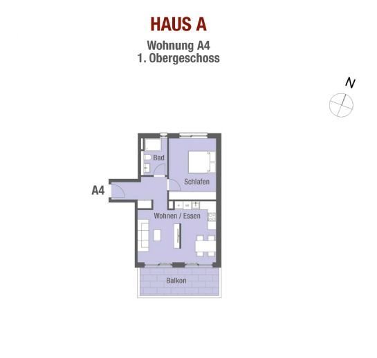 Wohnanlage OPPIDUM ökologisch und nachhaltig KFW 55 Haus A Wohnung 4