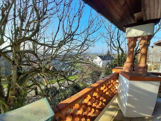 Blick vom Balkon vor Schlafz.