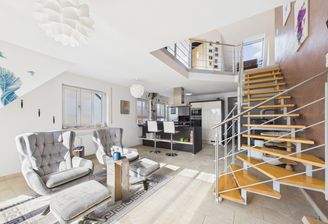 Wohnen mit Blick in die Wohnung 