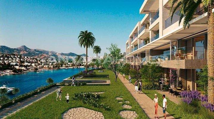 Furnished Apartments in a Beachfront Complex in Yalikavak Bodrum