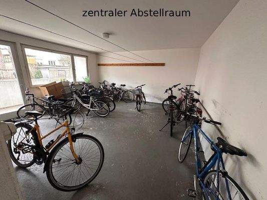 Zentraler Raum für Fahrräder