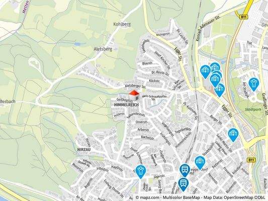 Geolyzer Kartenausschnitt