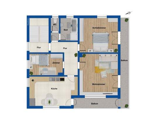 Grundriss Obergeschoss