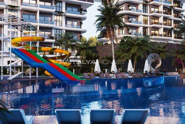 Mountain-View Flats in a Hotel-Concept Project in Kargıcak Alanya