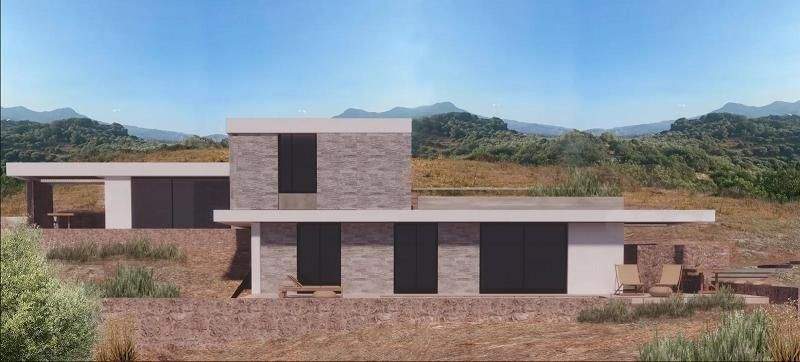 Kreta, Karoti: Grundstück mit Baugenehmigung und atemberaubendem Bergblick zu verkaufen