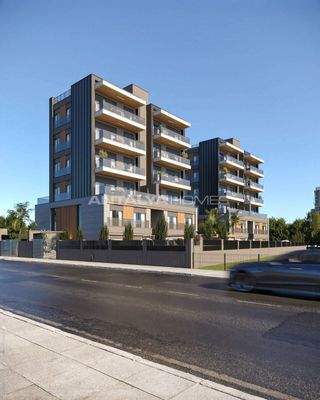 Flats in a Complex with Pool Near Airport in Antalya