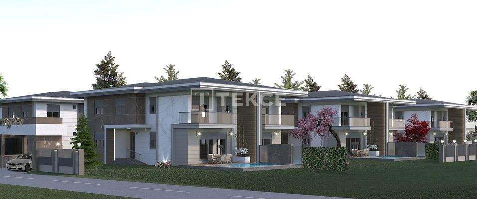 Villas with Pools and Indoor Parking in Döşemealtı Antalya