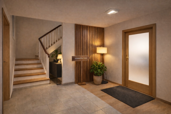 So könnte das Entree einmal aussehen (mit KI generiert)