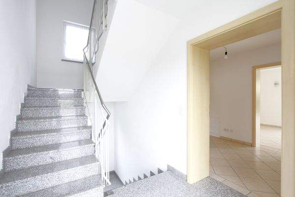 Hinauf ins Obergeschoss