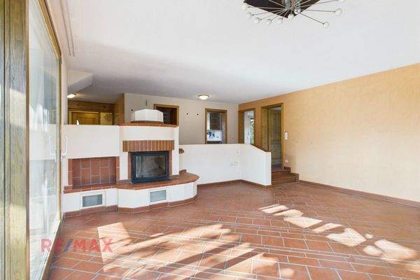 Wohnraum mit Holzofen