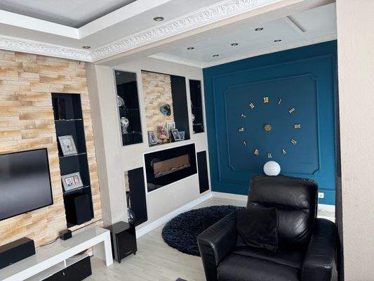 Wohnzimmer mit elektrokamin