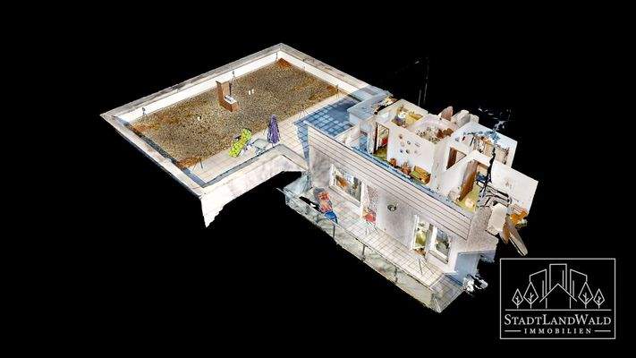 Schematischer Grundriss-3D