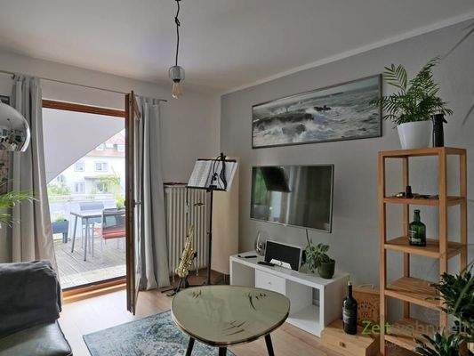 Blick ins Wohnzimmer