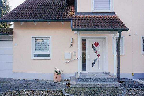 Eingang der Doppelhaushälfte