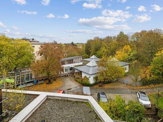 Blick auf den Kindergarten