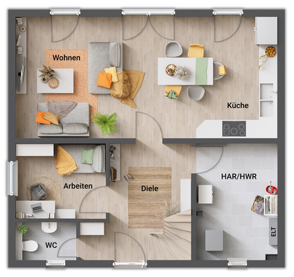 Grundriss-Einfamilienhaus-Flair-110-Erdgeschoss-grosser-HAR-Hauswirtschaftsraum