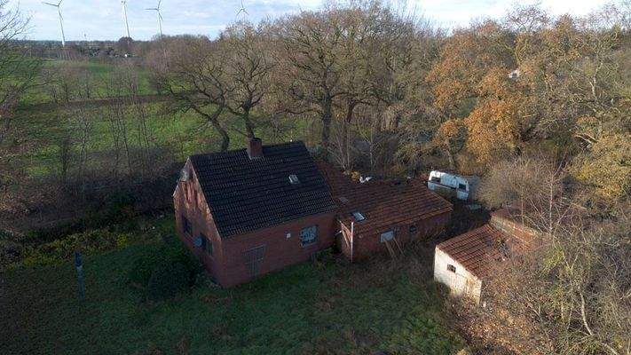 Luftbild Wohngrundstück und Umgebung