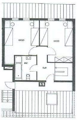 Grundriss obere Etage