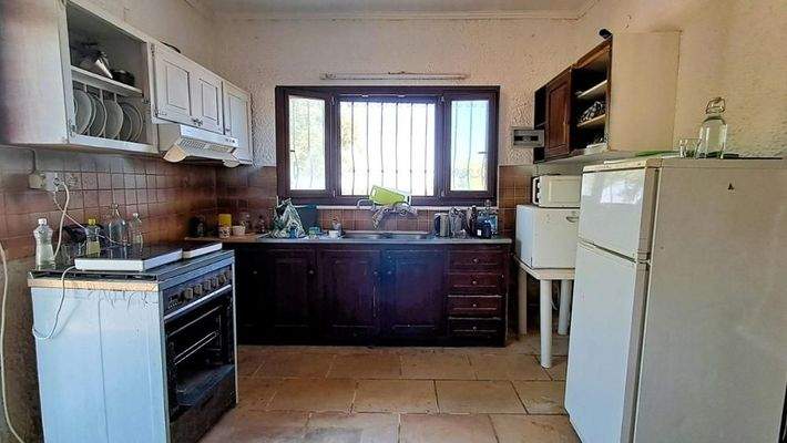 Kreta, Vamos: Geräumige Villa mit Meer- und Bergblick auf weitläufigem Grundstück