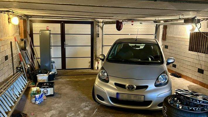 Doppelgarage von Innen