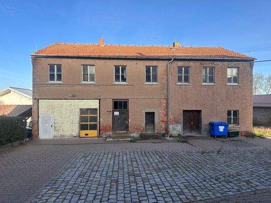 Ansicht Werkstatt- und Bürogebäude