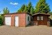 Garage mit Gartenhaus