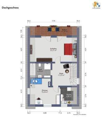 Grundriss Dachgeschoss